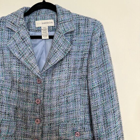 Sag Harbor Tweed Jacket Lavender Blue - Picture 7 of 8